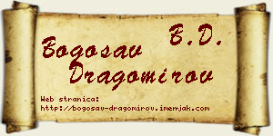 Bogosav Dragomirov vizit kartica
